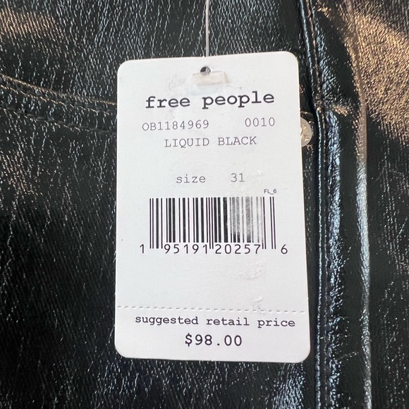 Free People Liquid Black Pleather Pants - Picture 5 of 5